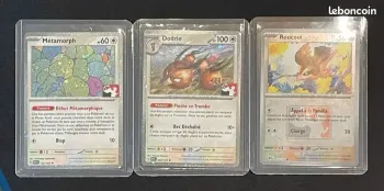 🎴 Pokémon 151 - Lot de 3 cartes officiel de tournois : Roucool, Métamorph, Dodrio 🎴