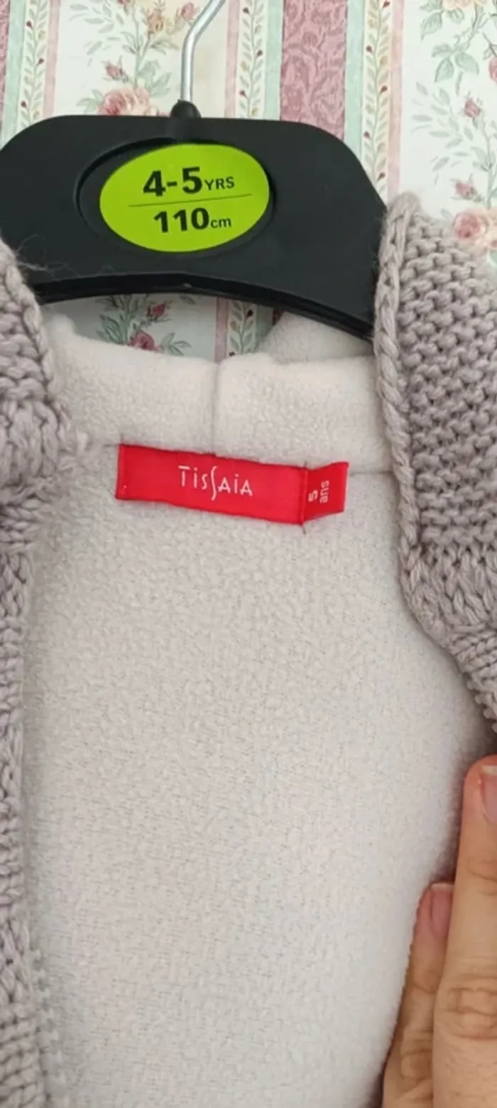 enfant 71- Gilet zippé à capuche, tissaia, 5 ans - photo numéro 3
