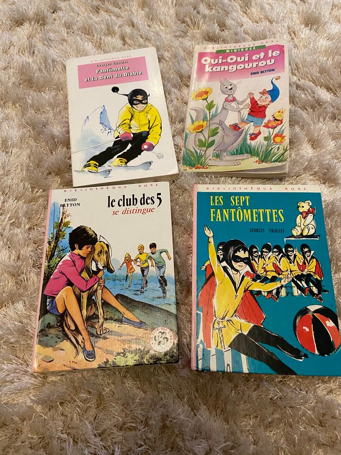 Lot de 4 bibliothèques roses 📚