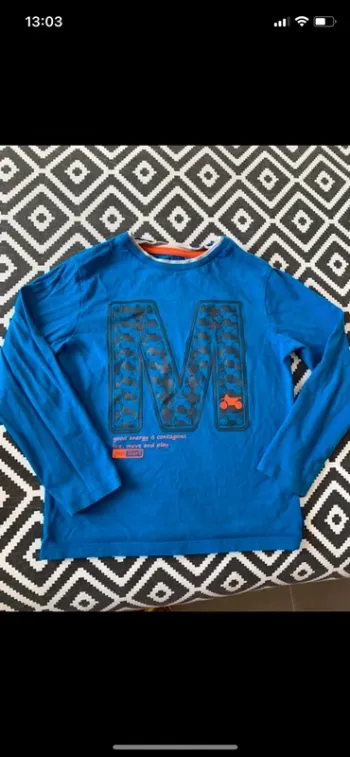 T-shirt motocross okaïdi taille 6 ans