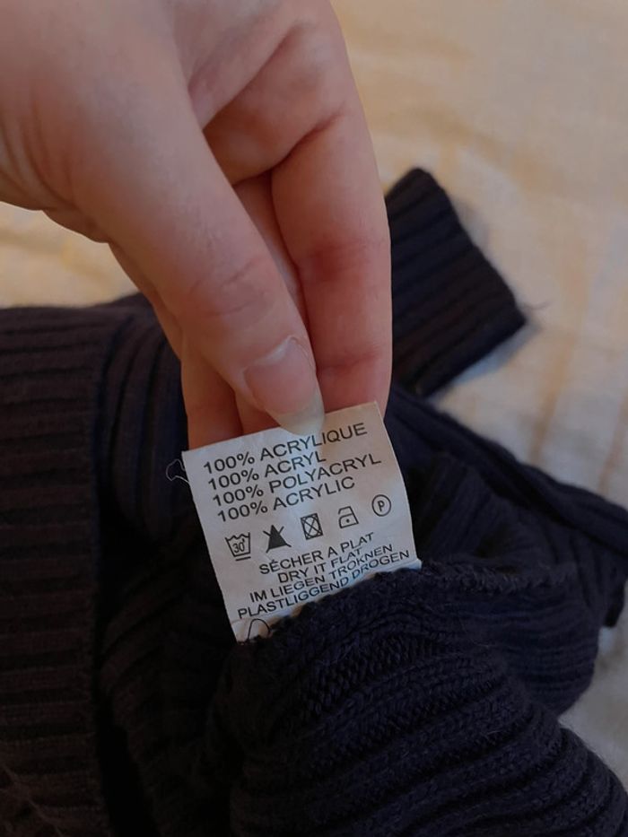 Pull bleu marine Daxon - photo numéro 3