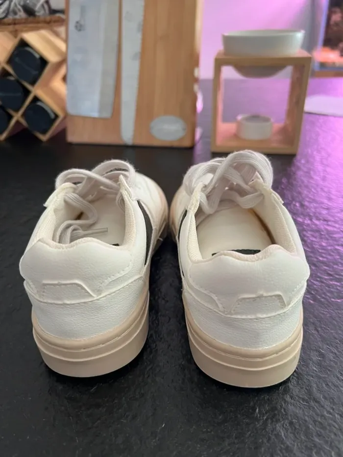 Basket à lacets blanche Zara 31 - photo numéro 4