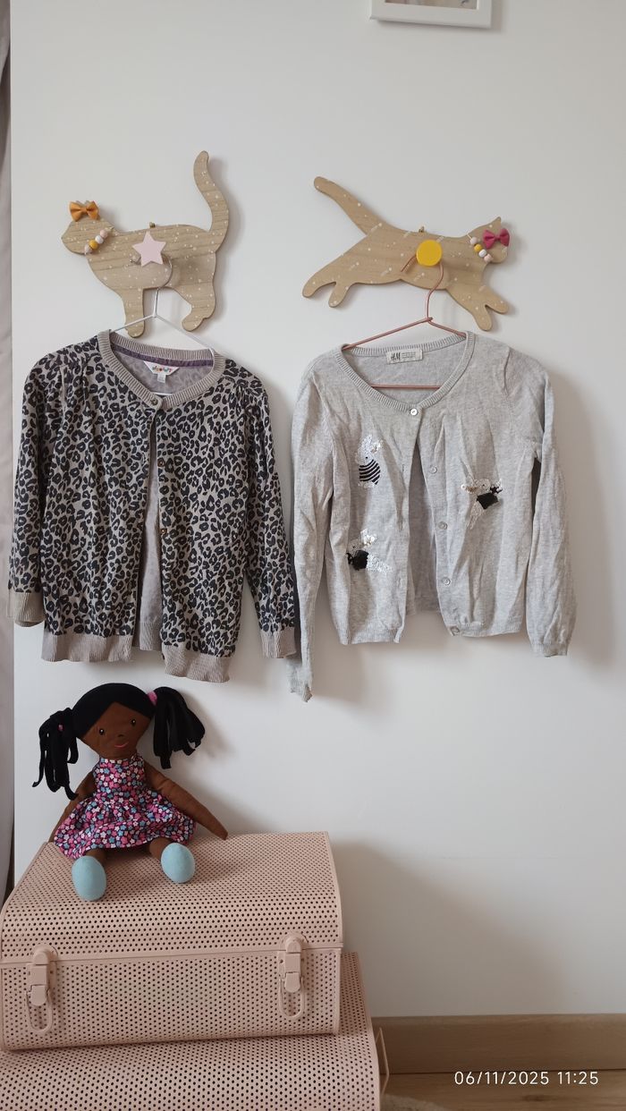 Lot de 2 gilets fille