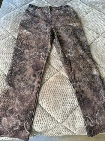 Pantalon / jean marron léopard en très bon état taille 38/40
