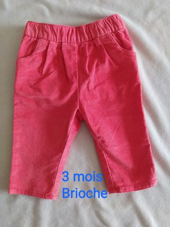 Pantalon 3 mois Brioche