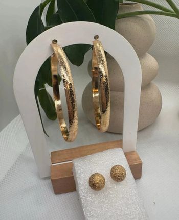 Lot boucle d'oreille creole et perle