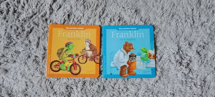2 livres Franklin fait du vélo et Franklin va à l'hopital