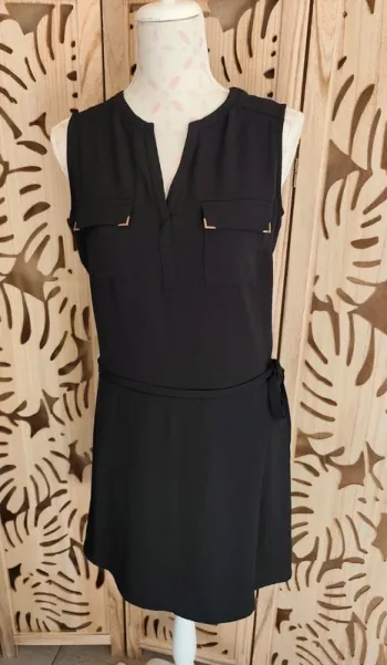 Robe fluide T S Orfeo Negro