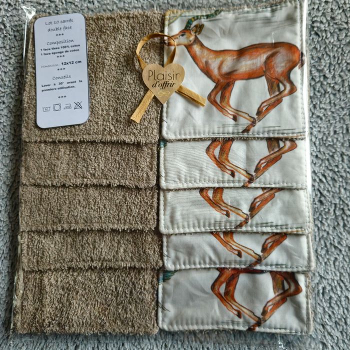 Lingettes lavables 12x12 cm