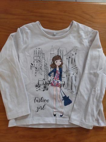 Tee shirt manches longues fille 5 ans