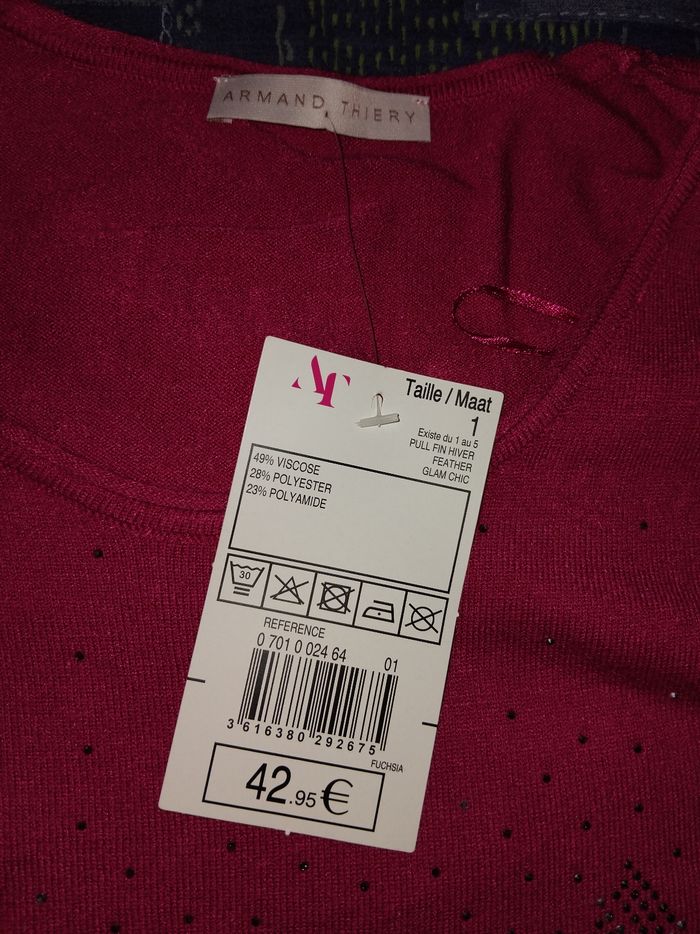 Pull mi-saison Armand thierry neuf - photo numéro 2