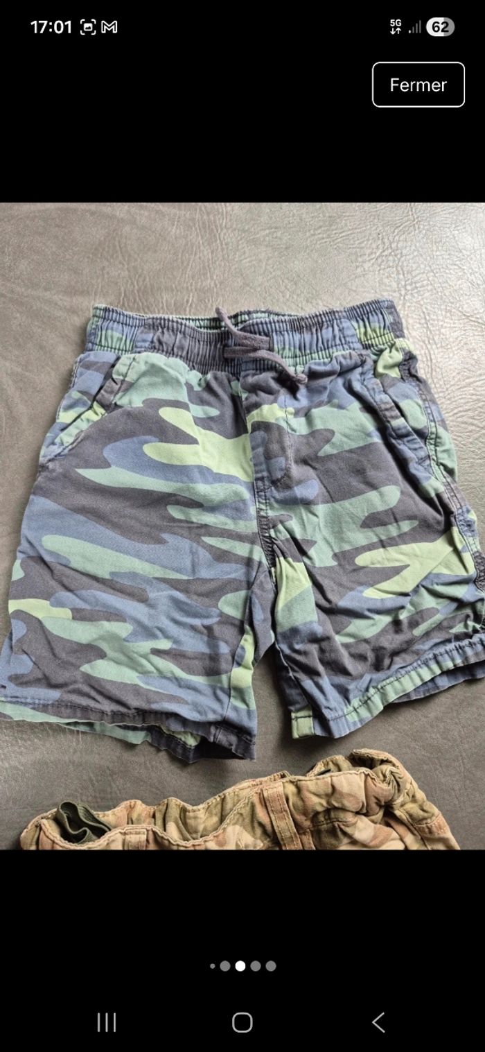 Lot 4 shorts / bermudas 6 ans marques variées tbe A61 - photo numéro 9