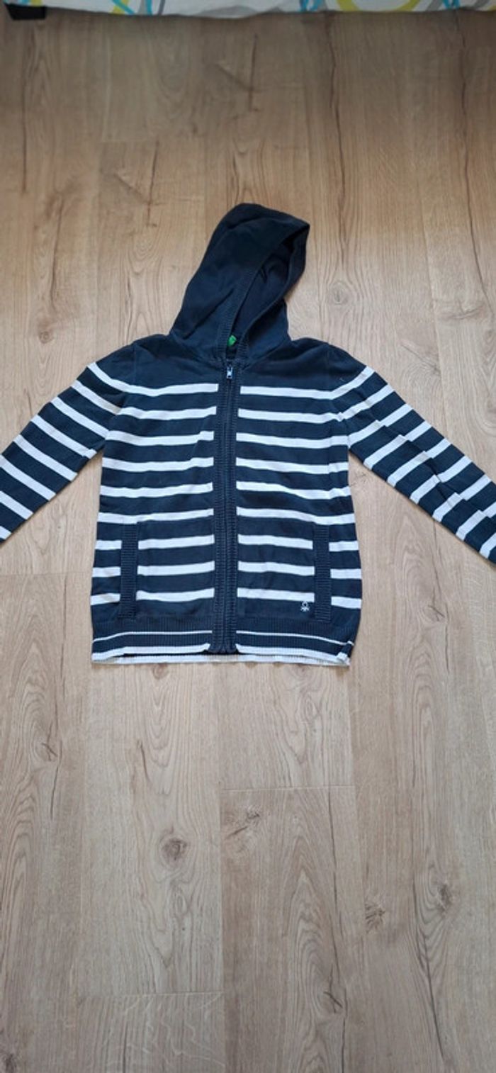 Gilet marinière Benetton 10ans