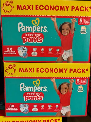 172 couches Pampers baby dry pants taille 5