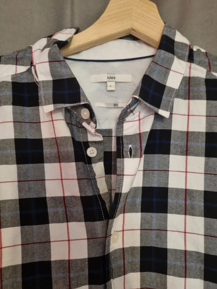 Chemise à carreaux Jules taille L - photo numéro 2