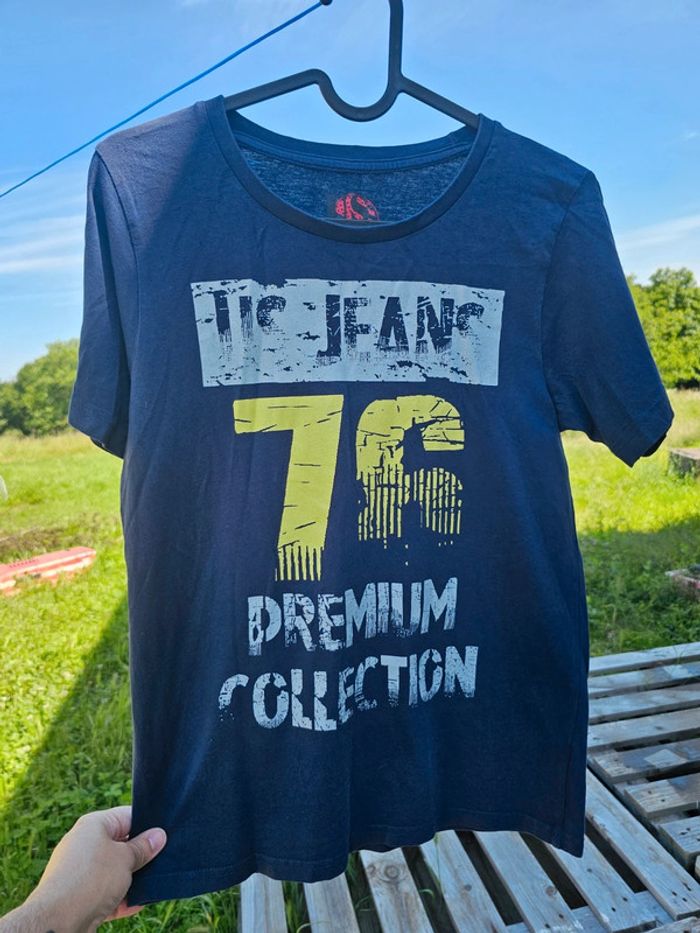 Tee-shirt bleu homme T36 manche courte - photo numéro 5