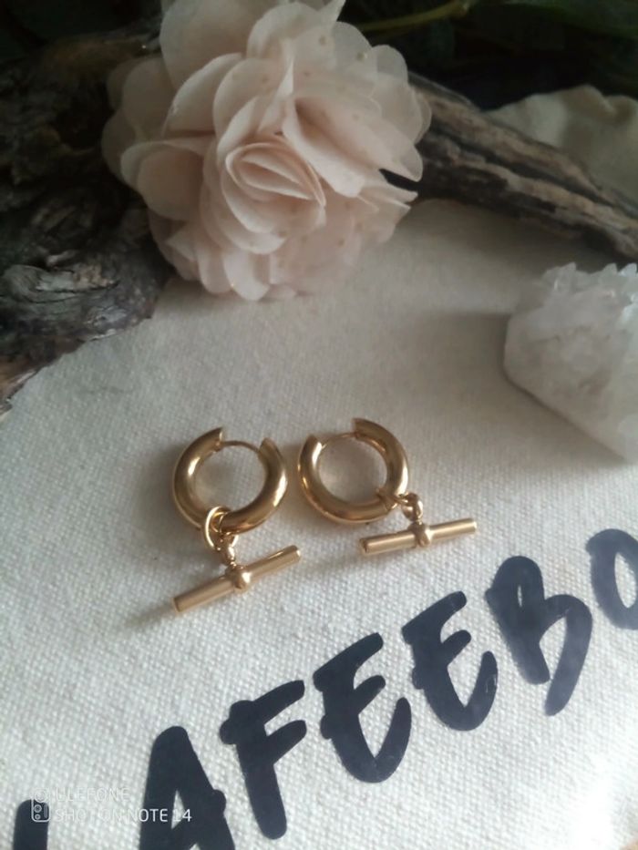 Boucles d'oreilles bohèmes intemporelles acier inoxydable