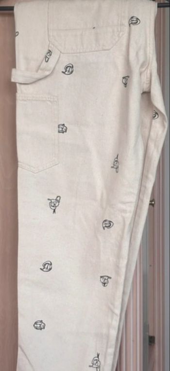 Pantalon jean beige 