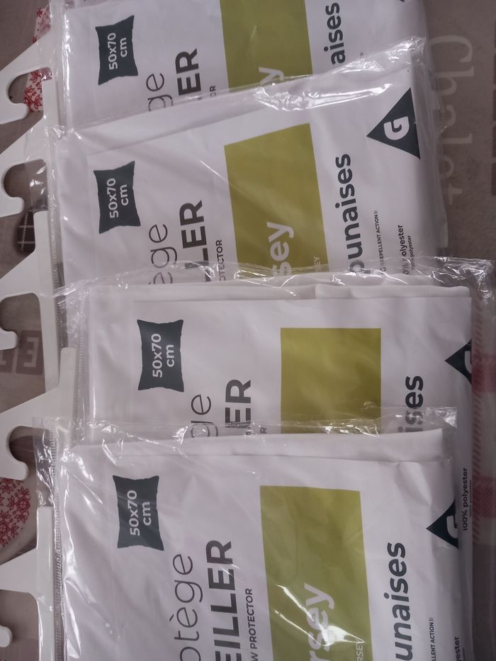 Lot de 3 protège oreillers - photo numéro 3