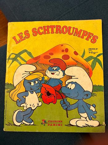 Album Panini complet Les Schtroumpfs Peyo stickers autocollants ancien vintage