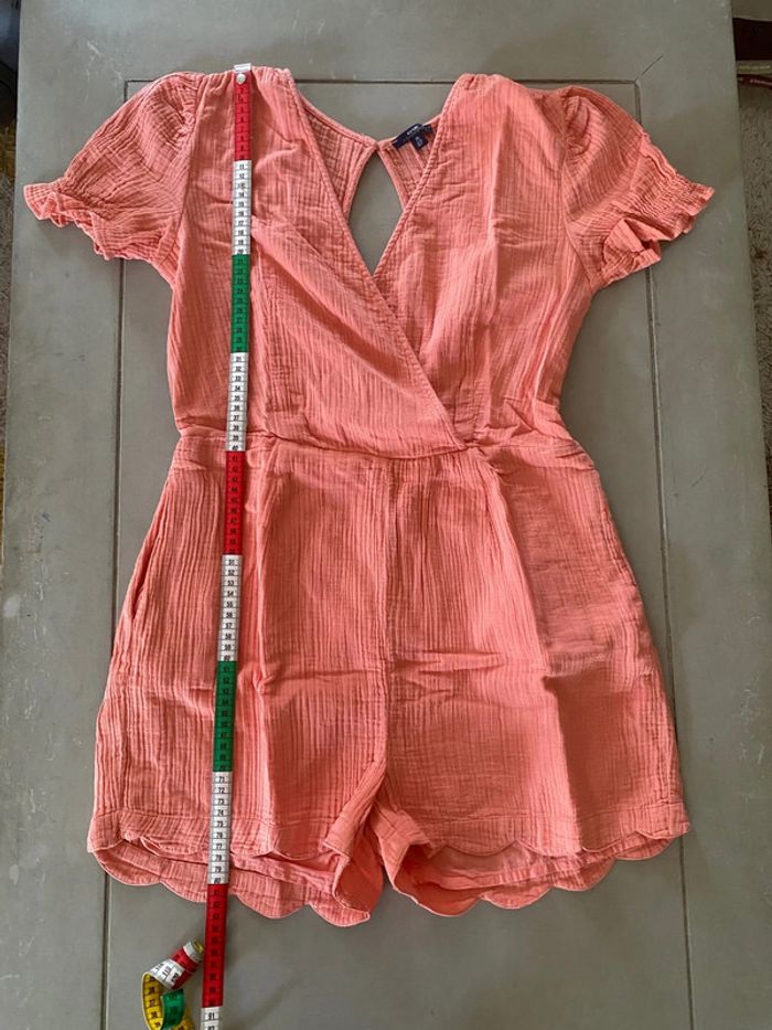 Combi short corail Kiabi Eco Conception en gaze de coton taille 38 - photo numéro 10