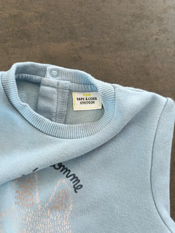Sweat bleu-gris - photo numéro 3