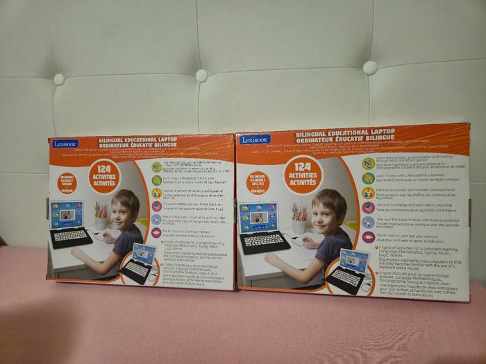Lot de 2 ordinateurs Lexibook bilingues éducatif 124 activités - photo numéro 2