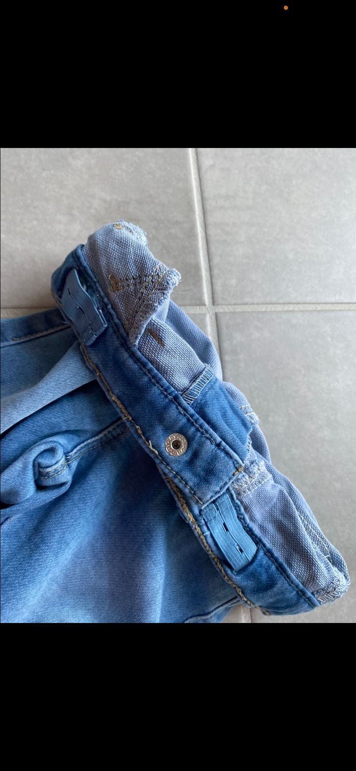 Jean stretch effet usé / déchiré fille 4 ans - photo numéro 9