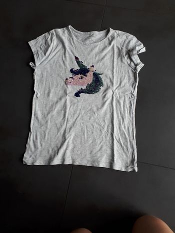 Tee-shirt sequin licorne in extenso 12 ans