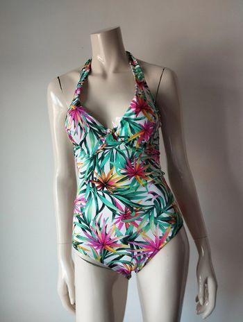 Maillot de bain 1 pièce White tropic FR85E Rougegorge