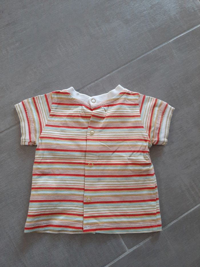 Tee shirt + salopette bébé garçon 1/3 mois - photo numéro 6