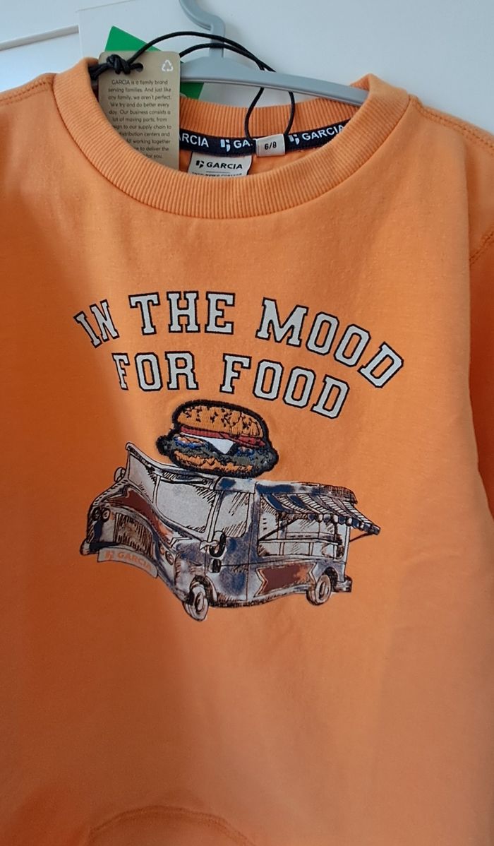 Sweatshirt neuf  taille enfant 7 ans marque Garcia - photo numéro 3