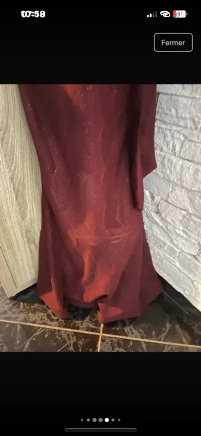 Robe de soirée Bordeaux neuve - photo numéro 5