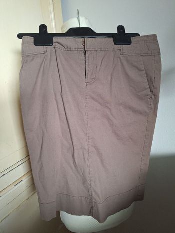 Jupe droite  taupe Comptoir des cotonniers
