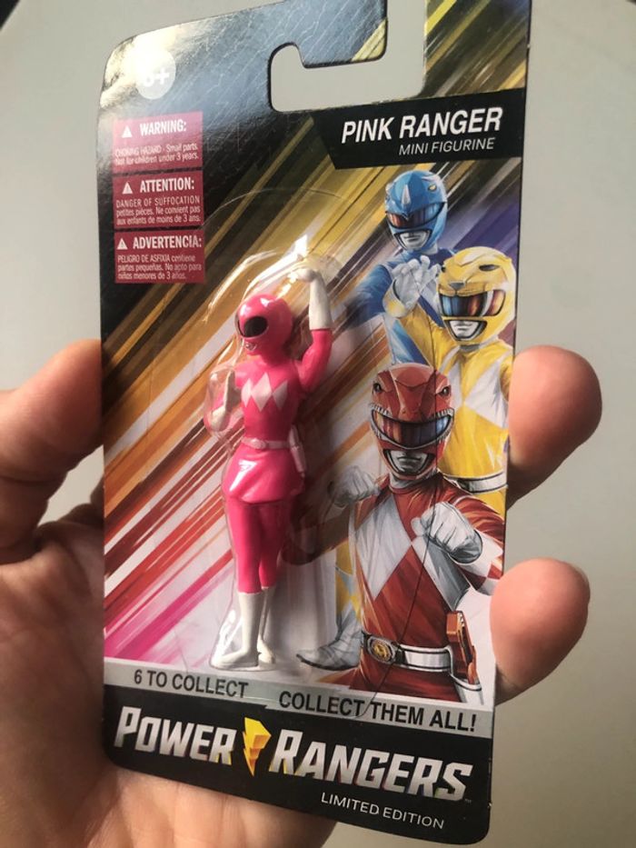 Mini figurine power rangers rose mighty Morphin - photo numéro 2