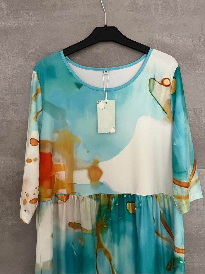 Robe fluide d'été imprimé taille L neuve - photo numéro 9