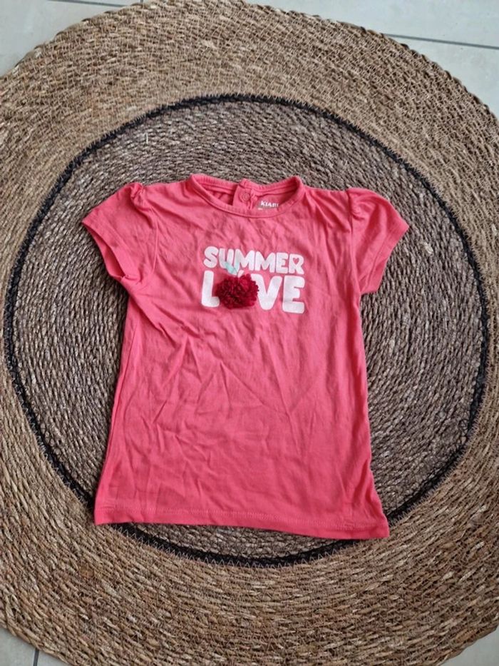 Joli tee-shirt manches courtes Kiabi taille 36 mois