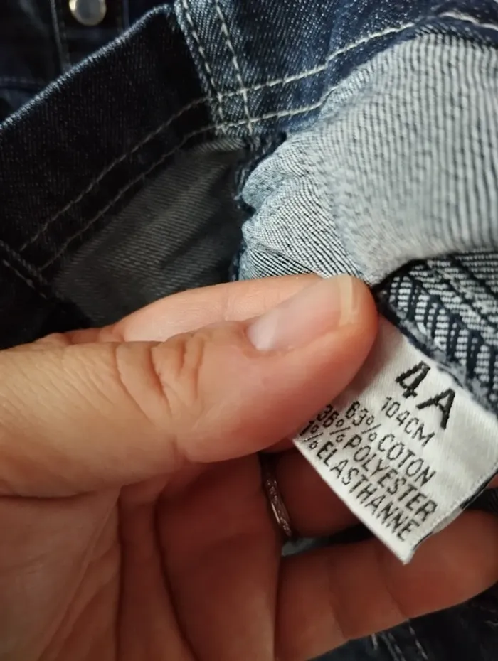 * Robe en jean boutons pression manches courtes T4A Jean's - photo numéro 4
