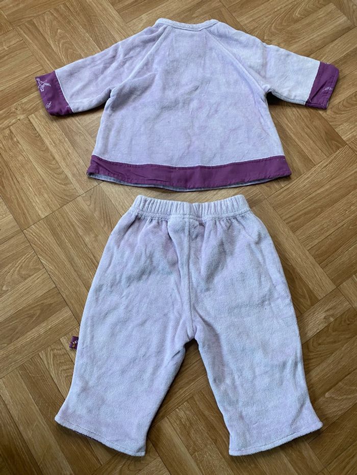 Pyjamas 2 pièce mauve taille 3 mois Kiabi Baby - photo numéro 6