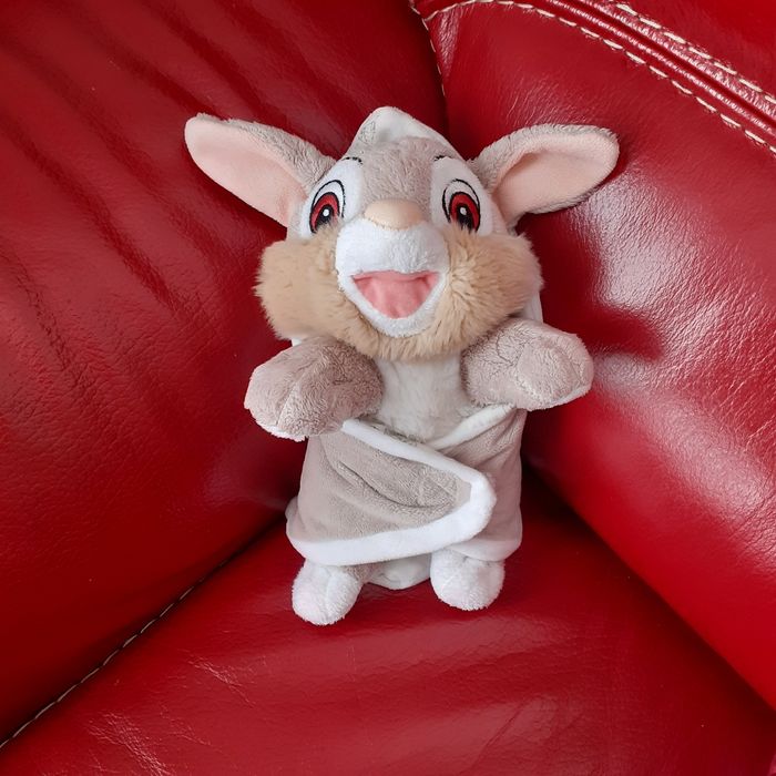 Peluche-doudou "Panpan le lapin" avec mouchoir imprimé - photo numéro 3