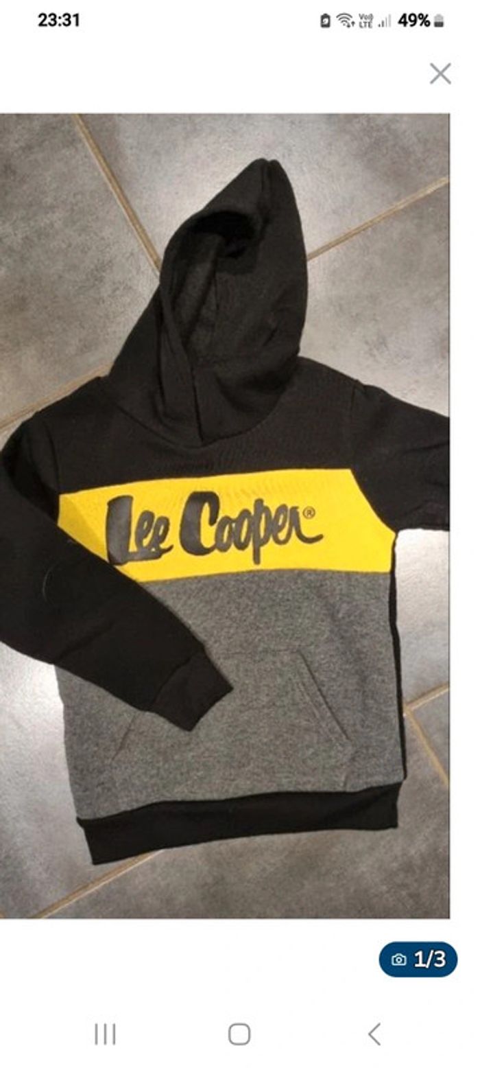 Sweat capuche garçon Lee Cooper neuf - photo numéro 3