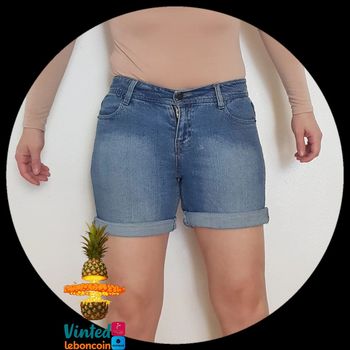 Short bleu la redoute