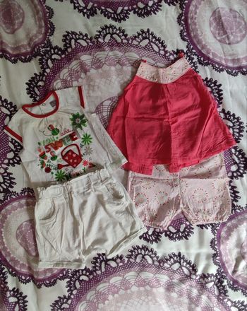 Lot ensemble vêtements printemps-été fille