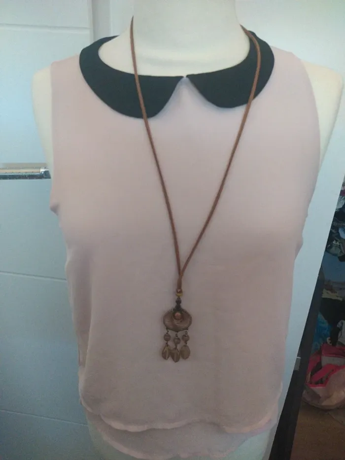 Top rose poudré Pull &Bear S - photo numéro 2
