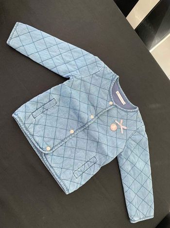 Petite veste effet jean bleu Lulu Castagnette