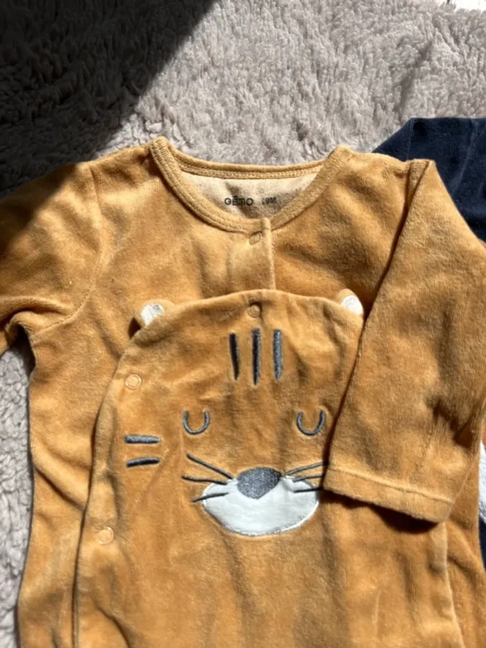 Duo pyjamas polaire 1 pièce - photo numéro 2