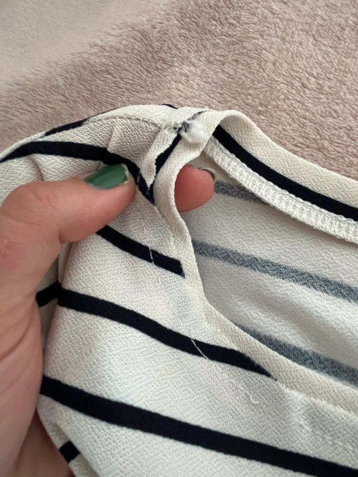 Robe Marinière Epaule Nue Mango - photo numéro 5