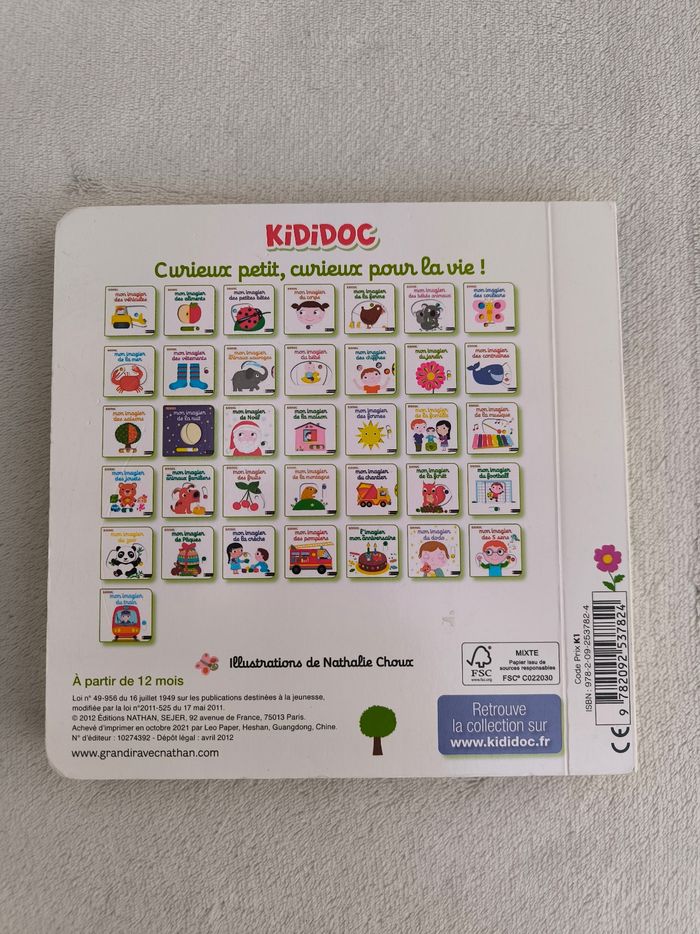 Livre Kididoc Mon imagier du jardin Nathan - photo numéro 3