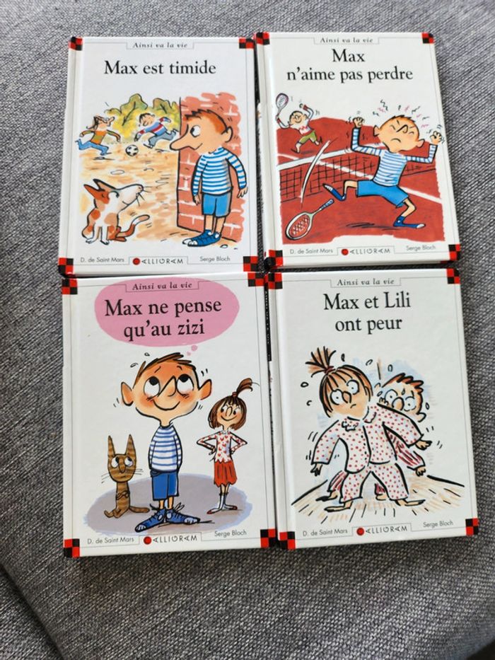Lot de 4 livres Max et Lili