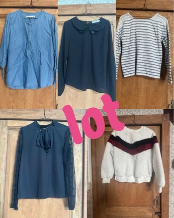 Lot 5 pull manche longue 